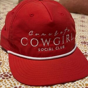 Red Concrete Cowgirl Cap